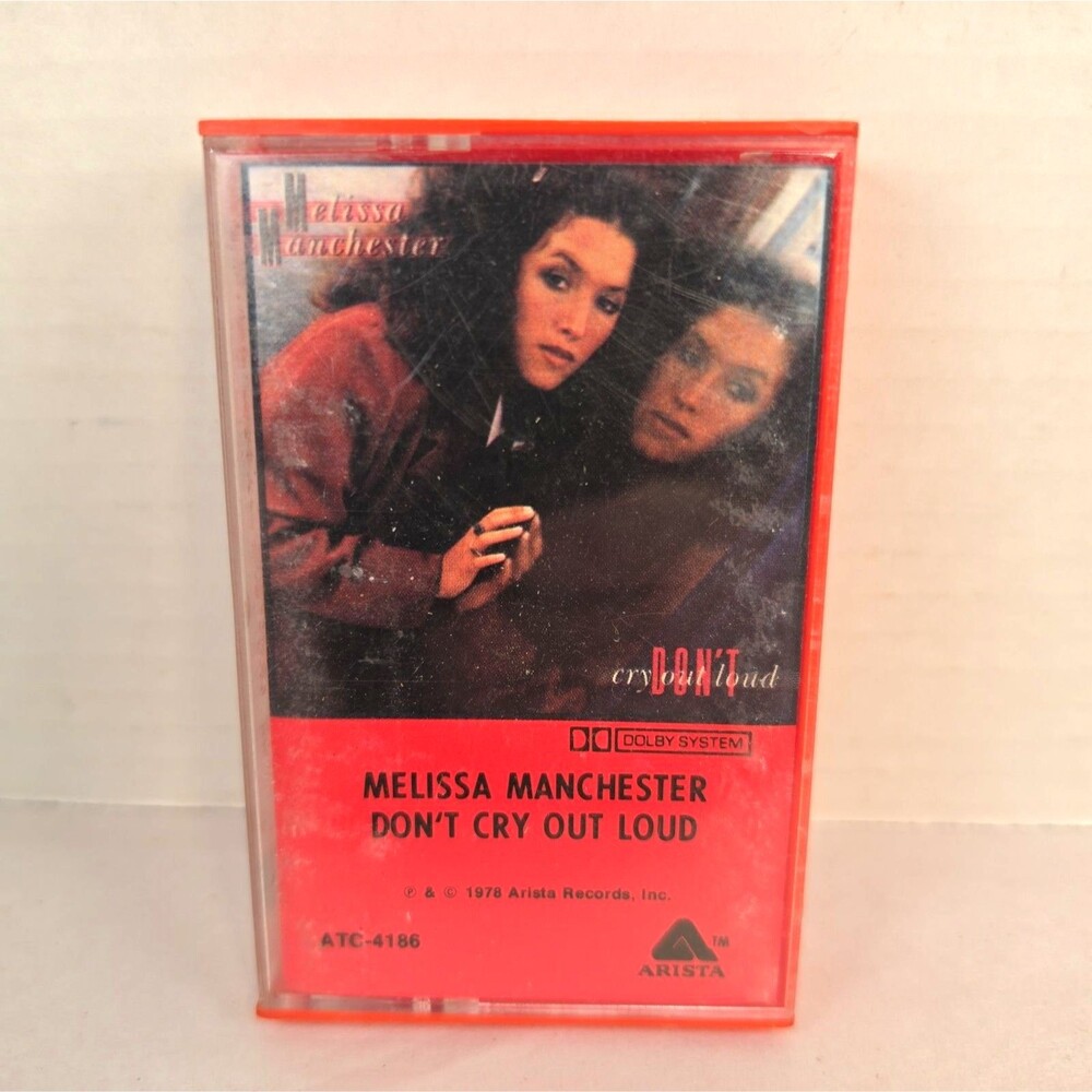 Melissa Manchester Don't Cry Out Loud Cassette 1978 Arista